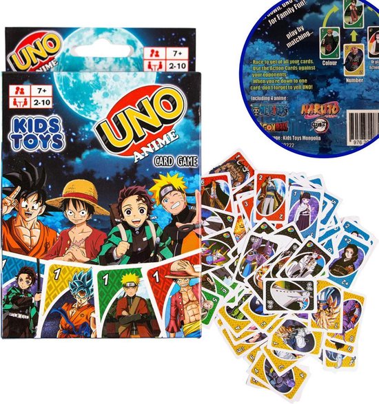 Uno Anime Kaartspel Special Edition Naruto One Piece Dragon Ballz Demon Bol Com Uno Anime Kaartspel Special Edition Naruto One Piece Dragon Ballz Demon Bol Com
