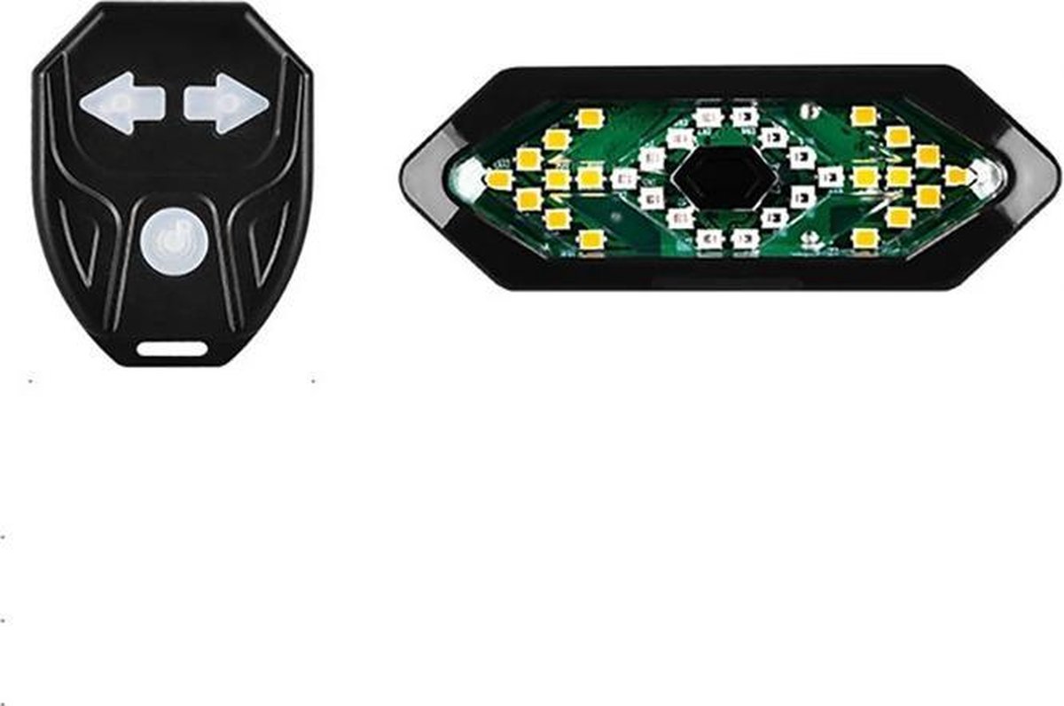 Fiets Knipperlichtenset Met Draadloze Afstandsbediening – LED Achterlicht Met Richtingaanwijzers, 5 Modi, Waterdicht, USB Oplaadbaar