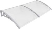Dakta® Deurluifel | 100x300cm | Overkapping | Weersbestendig | Afdak | Aluminium | Lichtdoorlatend