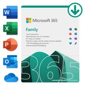 Microsoft 365 Family - Nederlands - 1 jaar abonnement (download)