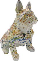 Deco4yourhome - Franse Bulldog - Beeld - Decoratief - Wit - Color - Kleur