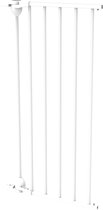Noma verlengdeel 36 cm Modular  wit - voor  3 of 5 panelen hek