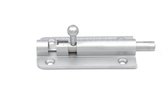 Profielgrendel Schuifslot inclusief sluitbeugel - Messing mat chroom - 100x45mm - 8mm stift - S&B 242103.9