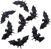 Halloween - 32x Plastic vleermuizen 10 cm - Halloween/horror decoratie/versiering