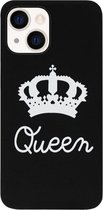 ADEL Siliconen Back Cover Softcase Hoesje Geschikt voor iPhone 13 Mini - Queen