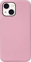 ADEL Siliconen Back Cover Softcase Hoesje Geschikt voor iPhone 13 Mini - Roze