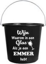 Poets - Emmer - 5 liter -Waarom wijn in een glas - Wijn - Camping