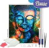 Pcasso ® Buddha Artistiek - Diamond Painting - Incl. Veel Diamond Painting Accessoires - Diamond Painting Kinderen - Diamond Painting Dieren - Diamond painting volwassenen - 30x40