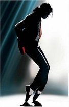 Allernieuwste Canvas Schilderij Michael Jackson King of Pop - Zanger Songwriter Danser - Kleur - 50 x 70 cm