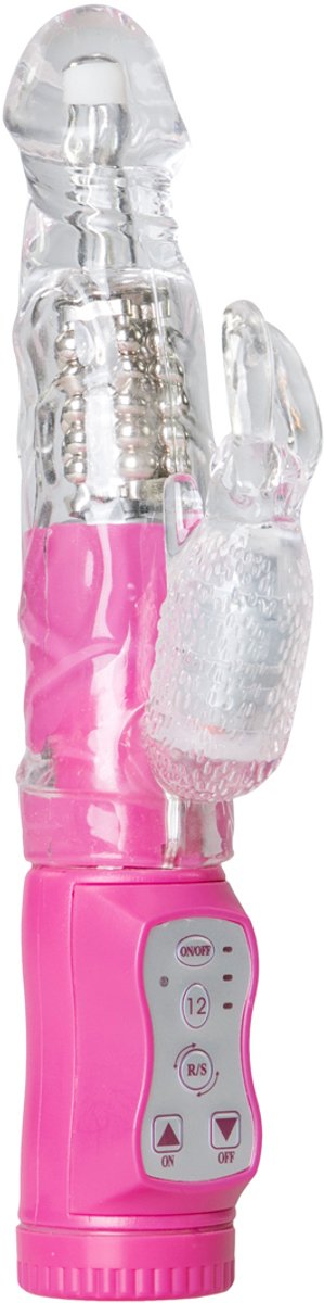 Goedkoopste EasyToys Clitoris & G-Spot Bunny Vibrator met 12 Snelheden - 11,50 cm - Roze
