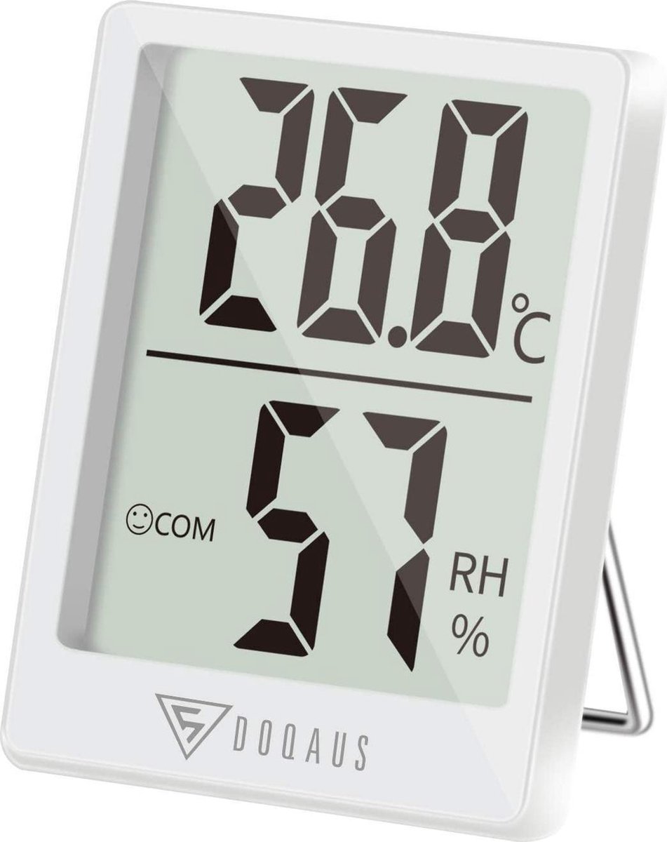 Hygromètre Numérique avec Thermomètre et Affichage Heure/Date - Thermomètre  d'Intérieur pour Serre de Jardin, Type