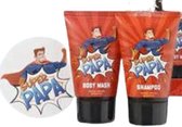 Shampoo + Douchegel - SUPER HERO - Man - Met tattoo  Vaderdag Cadeau - Voor hem - Papa - papadag