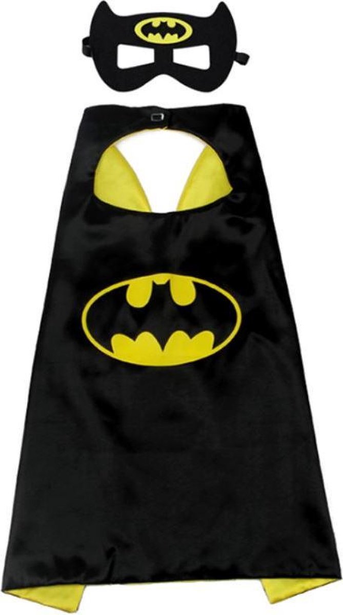 Batman cape + masker / verkleed pak / verkleedkleding / verkleden kind / superheld / vleermuisheld - Merkloos