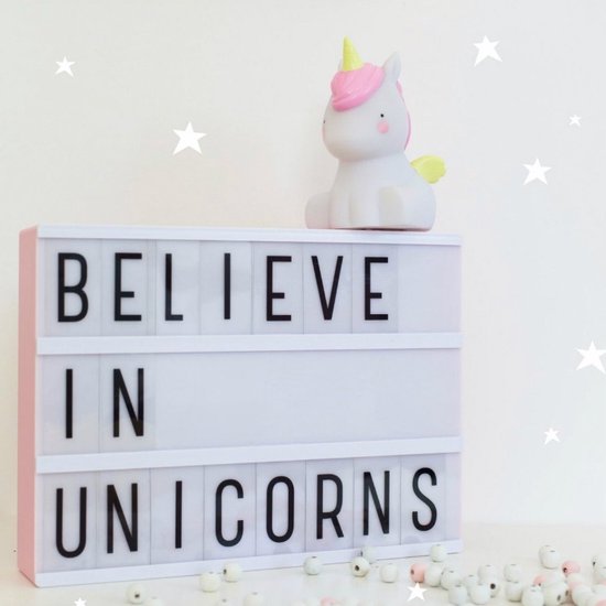 Lampje kinderkamer/ kinderlampje: Unicorn - A Little Lovely Company van Merkloos — afbeelding 4