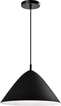 QUVIO Hanglamp retro - Lampen - Plafondlamp - Verlichting - Verlichting plafondlampen - Keukenverlichting - Lamp - E27 Fitting - Met 1 lichtpunt - Voor binnen - Aluminium - Metaal - D 40 cm -