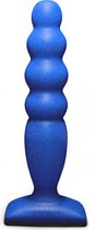 Anaal plug Groot Bubble Plug - Visgraatvormige anale stimulator - Lola Toys - BackDoor Edition - Dunne buttplug - Groot - 12,5cm x 3,2cm - Blauw