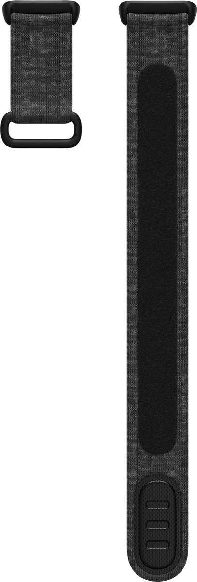 Fitbit Charge 5 - Nylon bandje - Large - Charcoal-Grijs