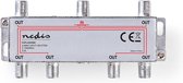Nedis CATV-Splitter - 5 - 1000 MHz - Tussenschakeldemping: 10.0 dB - Outputs: 6 - 75 Ohm - Zink