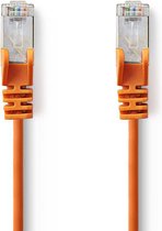 Nedis CAT5e-Kabel | SF/UTP | RJ45 Male | RJ45 Male | 1.50 m | Rond | PVC | Oranje | Polybag
