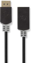 DisplayPort-Kabel | DisplayPort Male | HDMI™ Connector | 4K@60Hz | Verguld | 0.20 m | Rond | PVC | Antraciet | Polybag