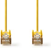 Nedis CAT5e-Kabel | SF/UTP | RJ45 Male | RJ45 Male | 3.00 m | Rond | PVC | Geel | Polybag