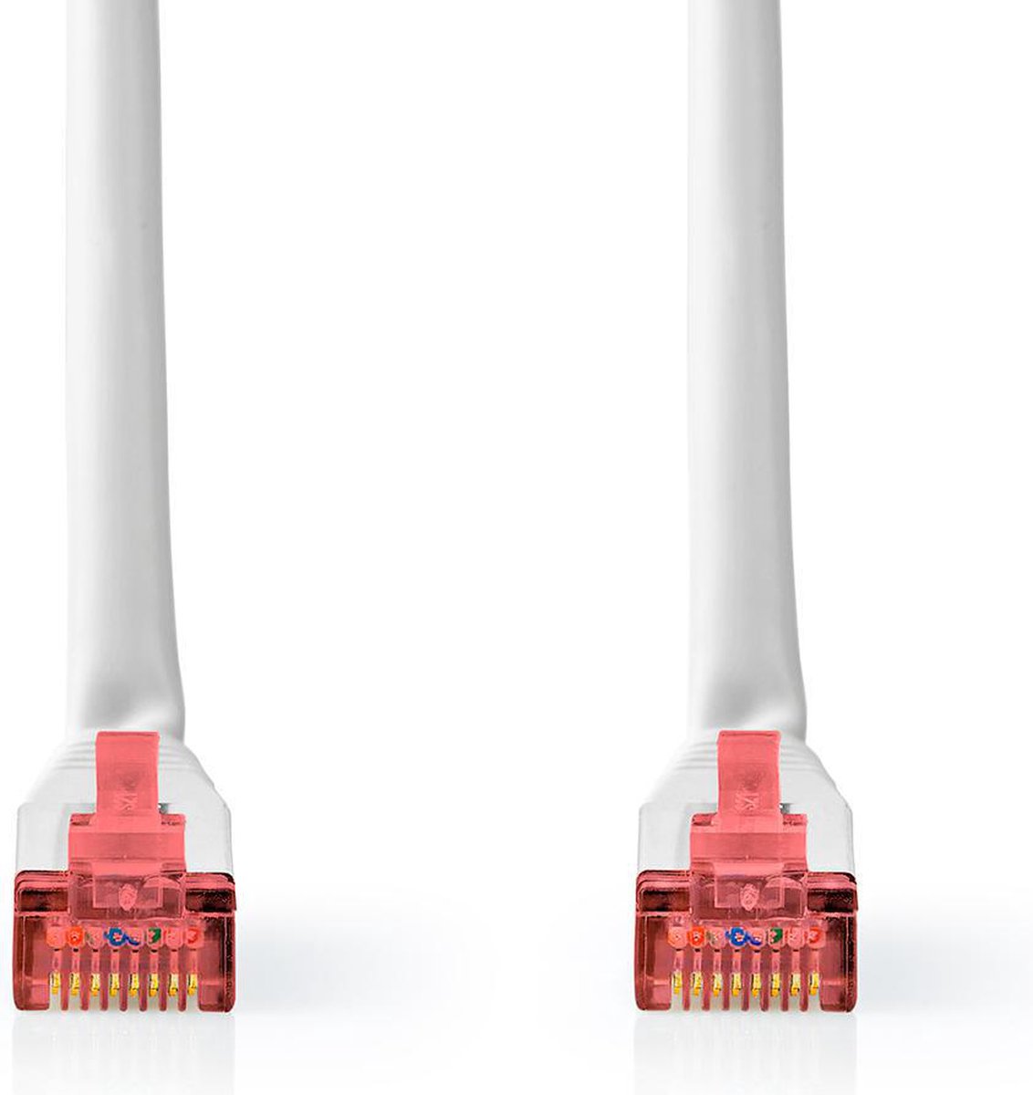 Nedis CAT6 Netwerkkabel - RJ45 Male - RJ45 Male - S/FTP - 7.50 m - Rond - PVC - Wit - Label