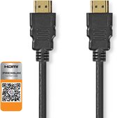 Premium High Speed ​​HDMI™-Kabel met Ethernet | HDMI™ Connector | HDMI™ Connector | 4K@60Hz | 18 Gbps | 1.00 m | Rond | PVC | Zwart | Polybag