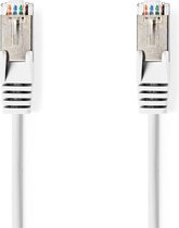 Nedis CAT6a-Kabel | SF/UTP | RJ45 Male | RJ45 Male | 3.00 m | Rond | PVC | Wit | Label