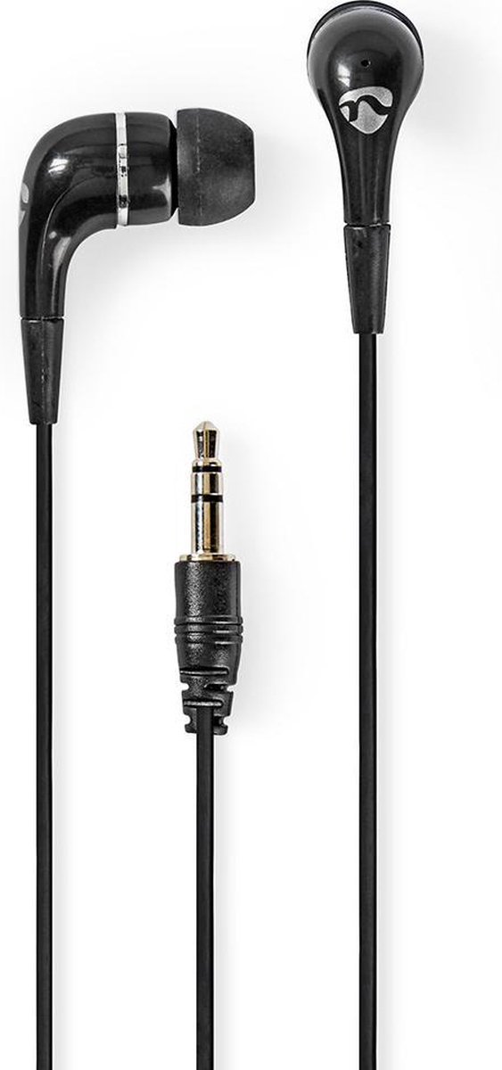 Nedis Bedrade Koptelefoon | 3,5 mm | Kabellengte: 1.20 m | Zwart