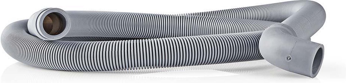 Nedis Afvoerslang - 22 mm - 19 mm - 0.5 Bar - 2.50 m - Toepassing: Schotel / Wasmachine - Grijs