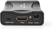 Nedis HDMI-Converter - Scart Female - HDMI Output - 1-weg - 1080p - 1.2 Gbps - ABS - Zwart
