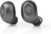 Nedis Volledig Draadloze Oordopjes | Bluetooth® | Maximale batterijduur: 3 hrs | Aanraakbediening | Charging case | Ingebouwde microfoon | Ondersteuning voor spraakbesturing | Grijs / Zilver