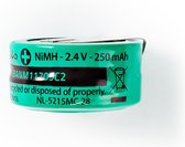 Nedis Oplaadbare NiMH-Batterij | 2.4 V | Oplaadbaar | 250 mAh | Voorgeladen | 1-Polybag | N/A | Soldeerpin | Groen