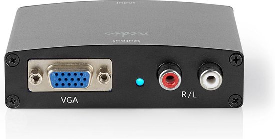 Nedis HDMI-Converter - HDMI Input - VGA Female / 2x RCA Female - 1-weg - 1280x768 - 1.65 Gbps - Aluminium - Antraciet