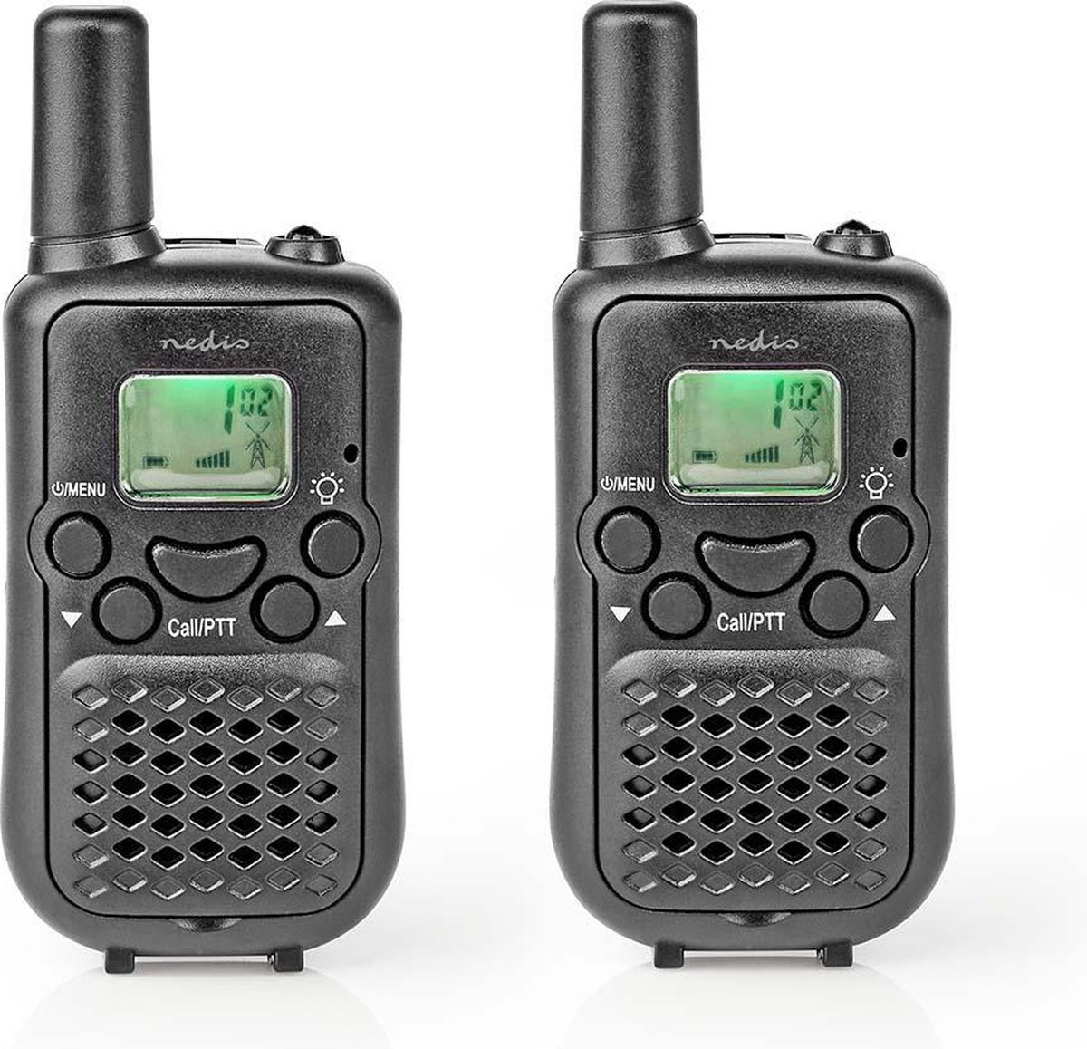 Nedis Walkie Talkie – 2 Stuks – 5 km Bereik – 8 Kanalen – VOX & PTT – Zwart op Prijzenvolger.com
