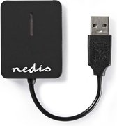 Lecteur de cartes USB Nedis avec connecteur USB-A et 5 emplacements pour cartes - pour SD / Micro SD / Mini SD / M2 / Memory Stick - USB2.0