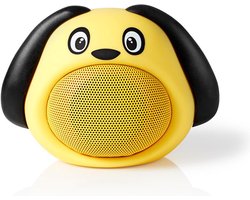 Nedis Bluetooth-Speaker - Maximale batterijduur: 3 uur - Handheld Ontwerp - 9 W - Mono - Ingebouwde microfoon - Koppelbaar - Animaticks Dusty Dog - Geel