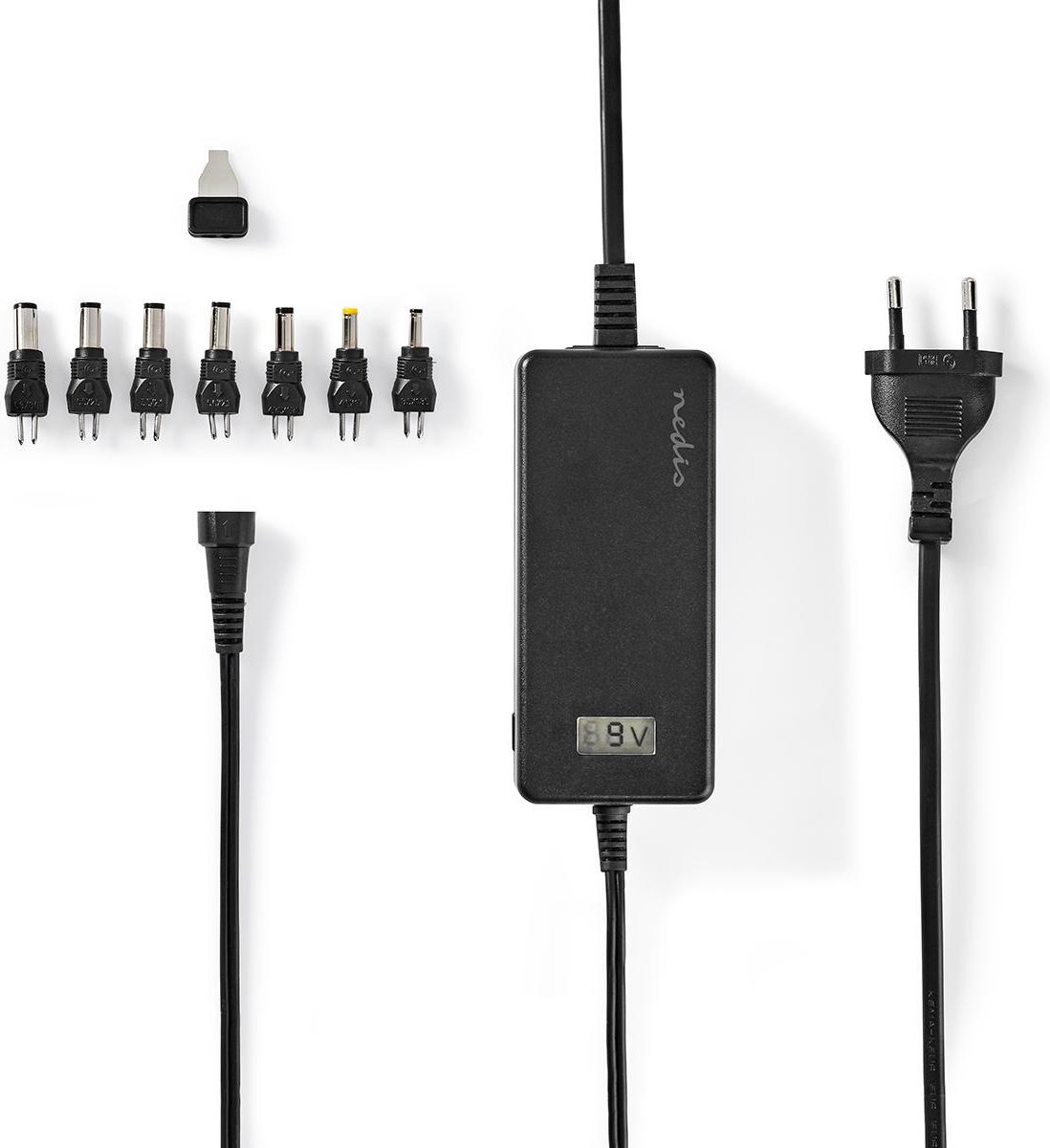 Nedis Universele AC-Stroomadapter - 36 W - 5 - 24 V DC - 1.80 m - 2.4 - 3.0 A - 7 plug(s) - Zwart