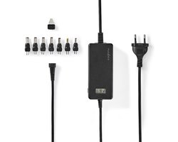 Nedis Universele AC-Stroomadapter - 36 W - 12 / 13 / 14 / 15 / 16 / 17 / 18 / 18.5 / 19 / 19.5 / 20 / 21 / 22 / 23 / 24 V DC - 1.80 m - 2.4 - 3.0 A - 7 plug(s) - Zwart