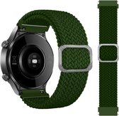 Gevlochten watch bandje - 22mm - Groen - Geschikt voor Samsung Galaxy Watch