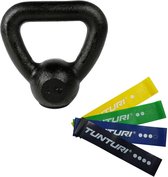 Tunturi - Fitness Set - Weerstandsbanden 4 stuks - Kettlebell 4 kg
