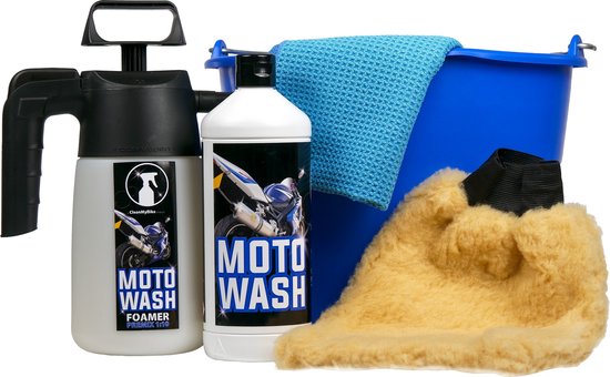 MotoWash Bucketset - Compleet poetspakket voor jouw motorfiets!