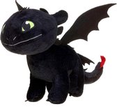 Toothless Zwart – Hoe tem je een Draak / How to train your Dragon Pluche Knuffel 26 cm | Speelgoed knuffeldier voor kinderen jongens meisjes