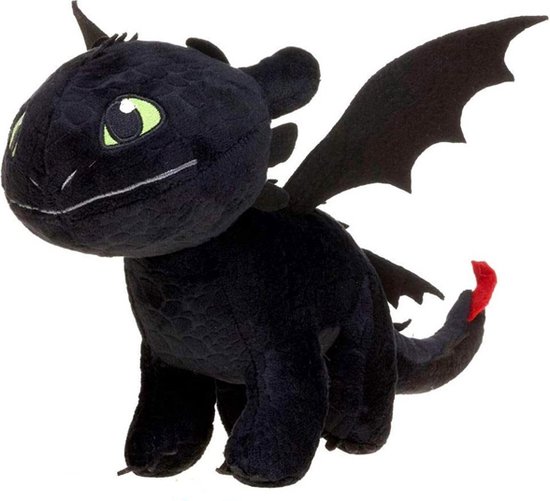 Buigen progressief Rood Toothless Zwart – Hoe tem je een Draak / How to train your Dragon Pluche  Knuffel 26 cm... | bol.com