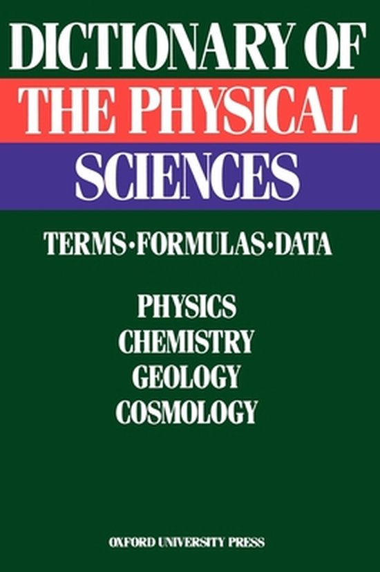 Dictionary of the Physical Sciences - cover