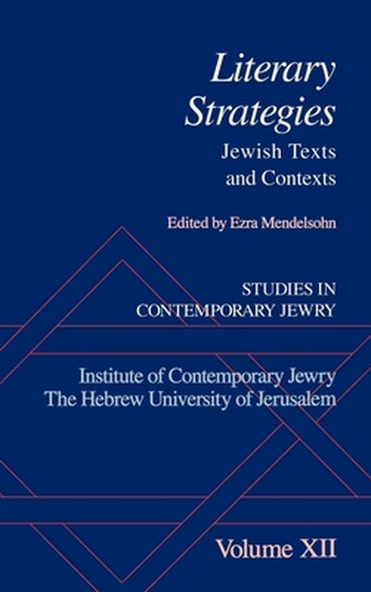Boekomslag van "Literary Strategies: Jewish Texts and Contexts" door Ezra Mendelsohn, deel XII in "Studies in Contemporary Jewry".