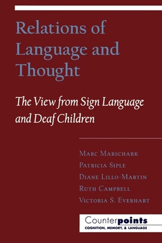 Relations Of Language And Thought - cover