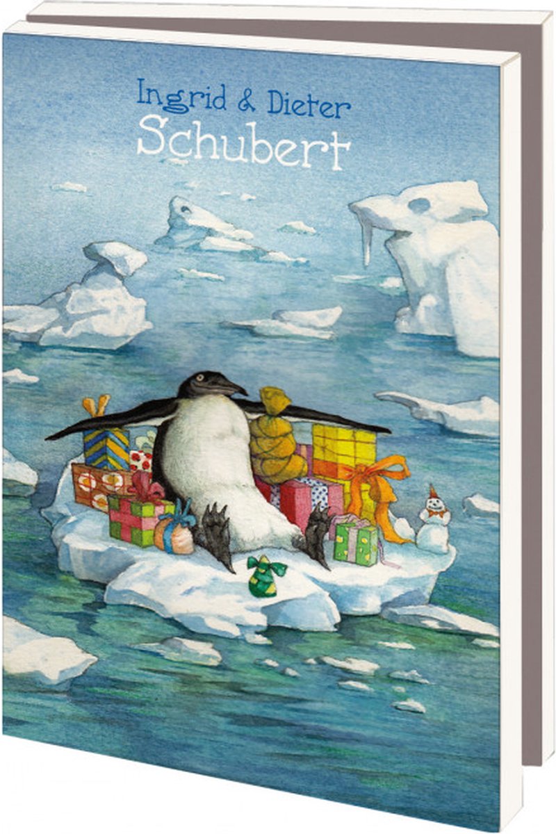 Bekking & Blitz -Kerstkaartenmapje - Set Kerstkaarten - Kunstkaarten - 10 stuks - Inclusief enveloppen - Uniek design - Ingrid en Dieter Schubert