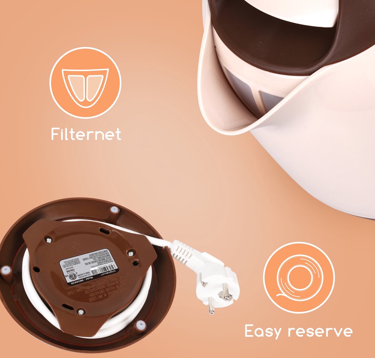 Aigostar Romeo 30HIP - Waterkoker — afbeelding 4