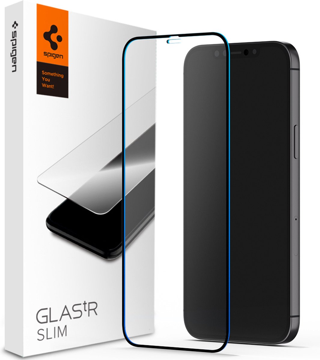 Spigen Full Cover Glass Apple iPhone 12 Pro Max - AGL01534 - Zwart